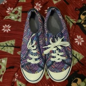 Poppy Coach sneakers, signature,  blue-themed